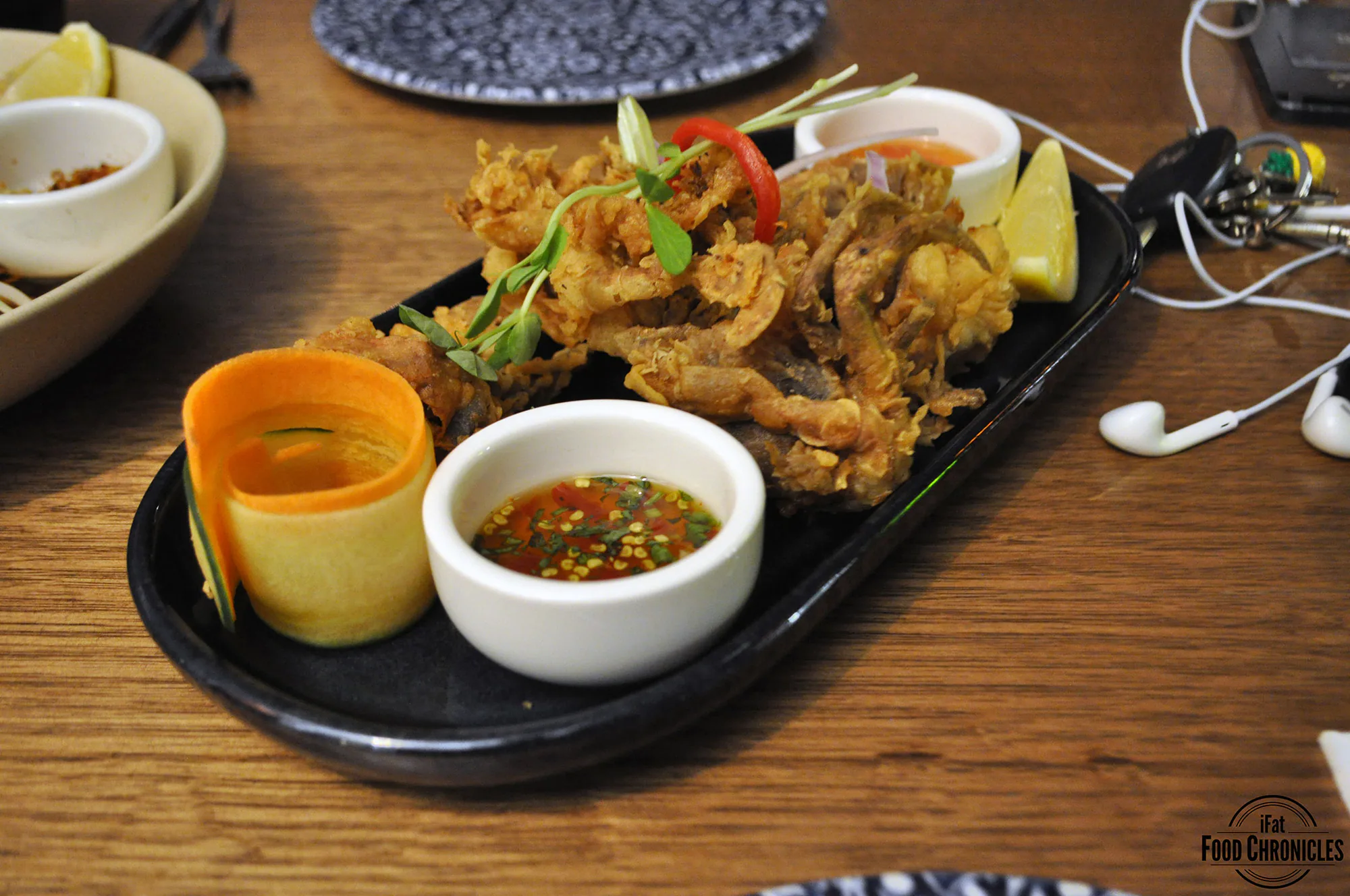 Soft shell crab at Green Peppercorn, CBD