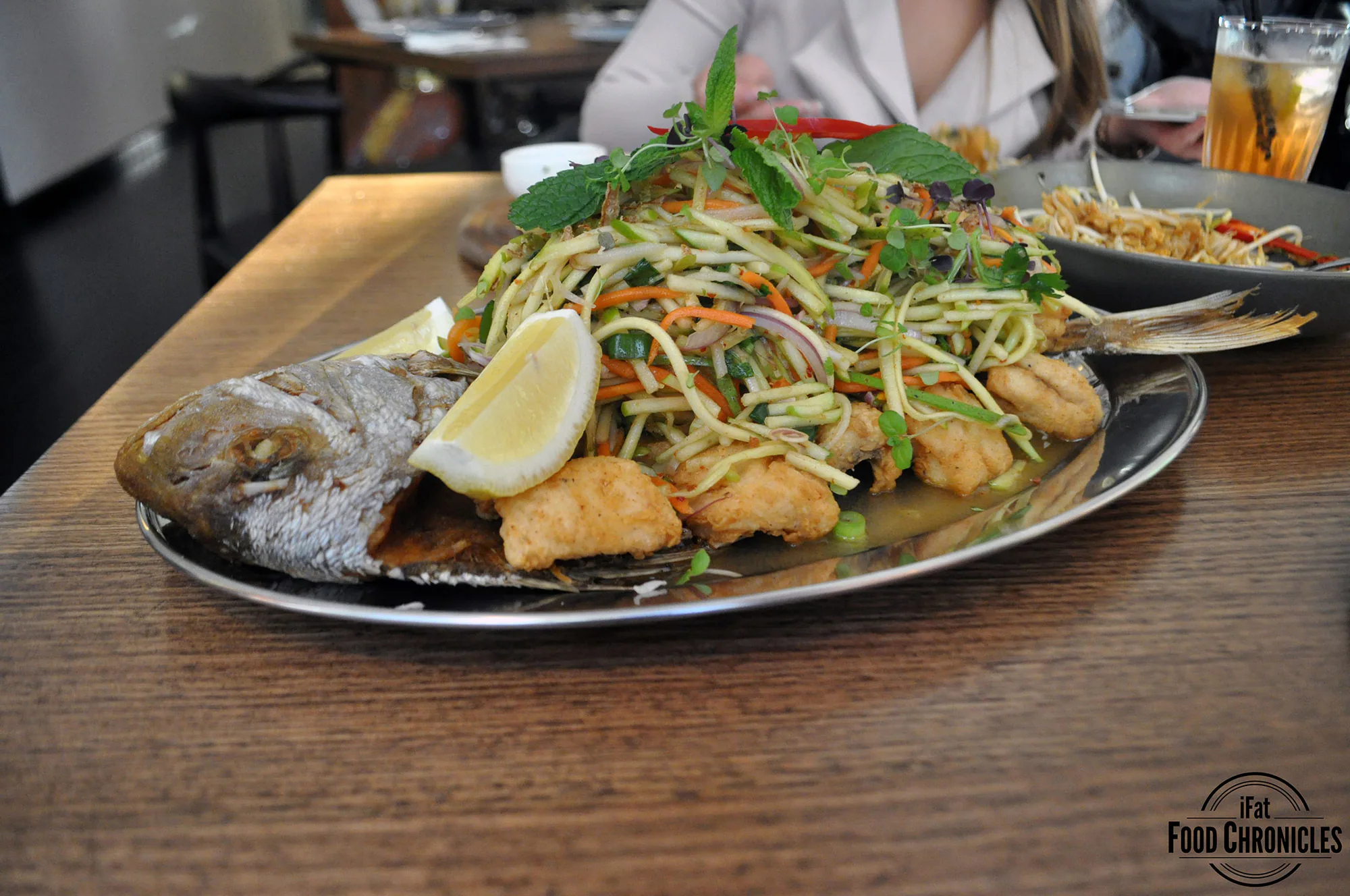 Deep fried snapper at Green Peppercorn, CBD