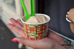 Salted caramel gelato at Gelato Messina
