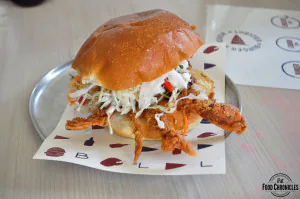 Burger Liqour Lobster soft shell crab burger