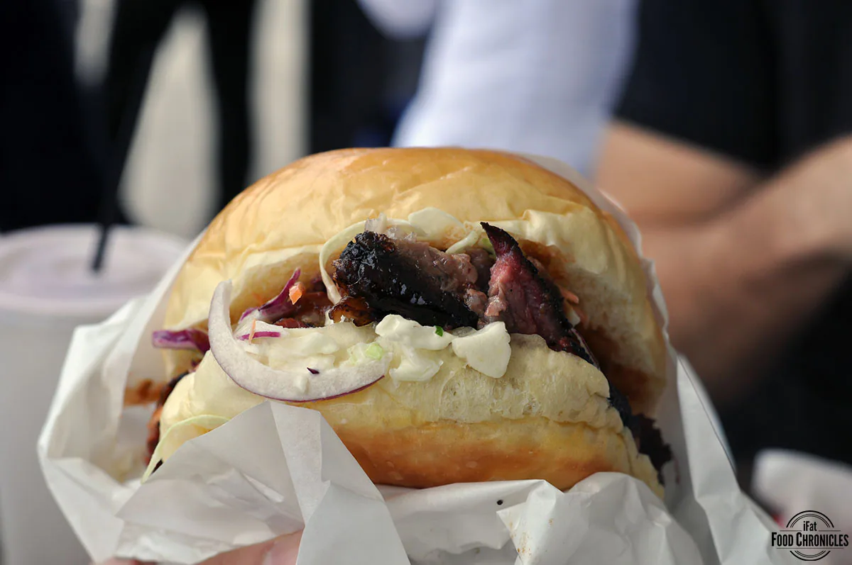 Beef brisket sandwich