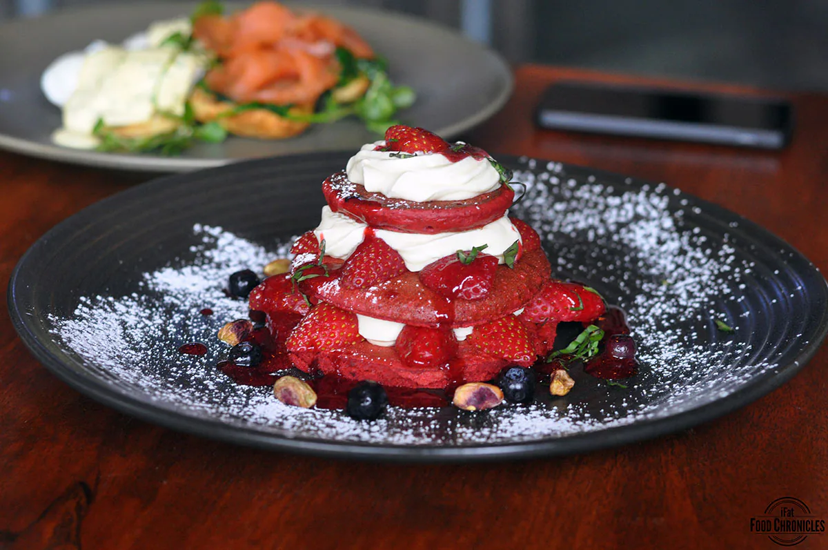 local mbassy red velvet pancakes