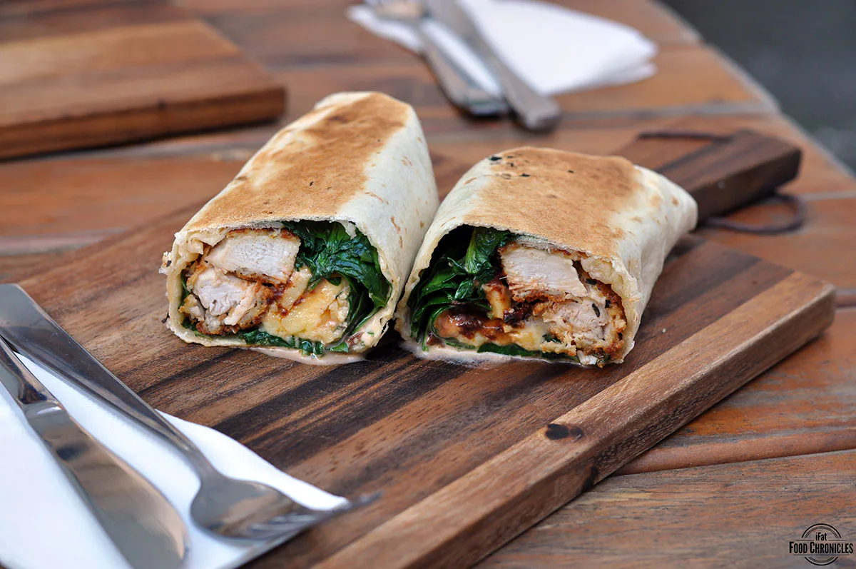 upside cafe gangsta wrap