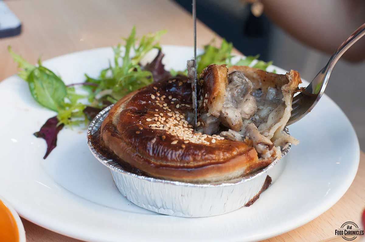 textbook chicken mushroom pie