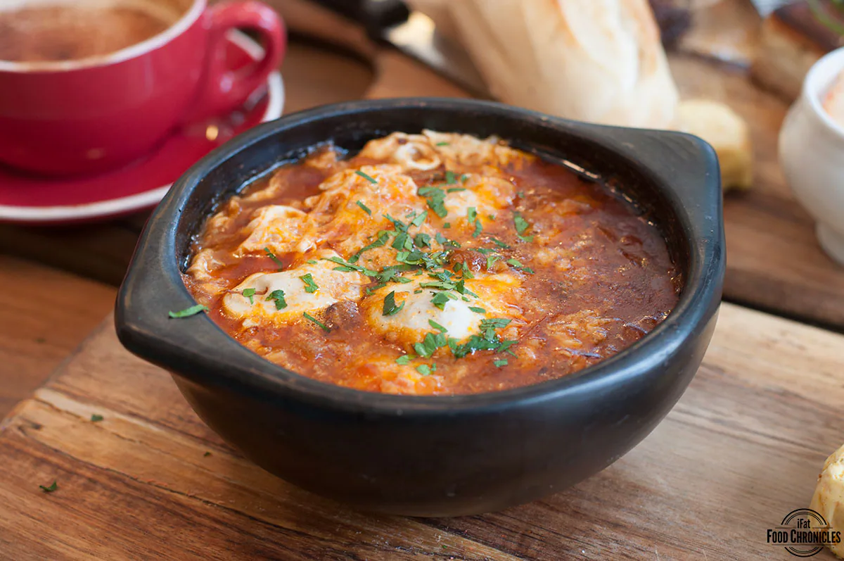 white taro baked eggs