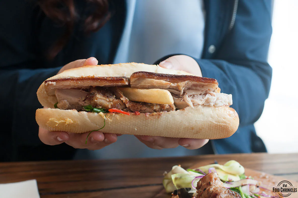 white taro deconstructed banh mi