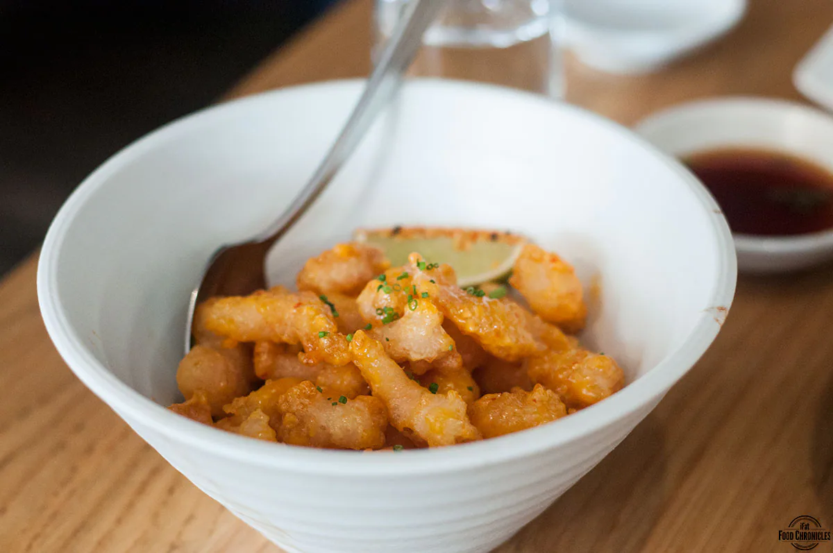 sake popcorn shrimp