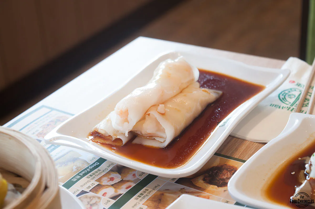 tim ho wan vermicelli roll prawns
