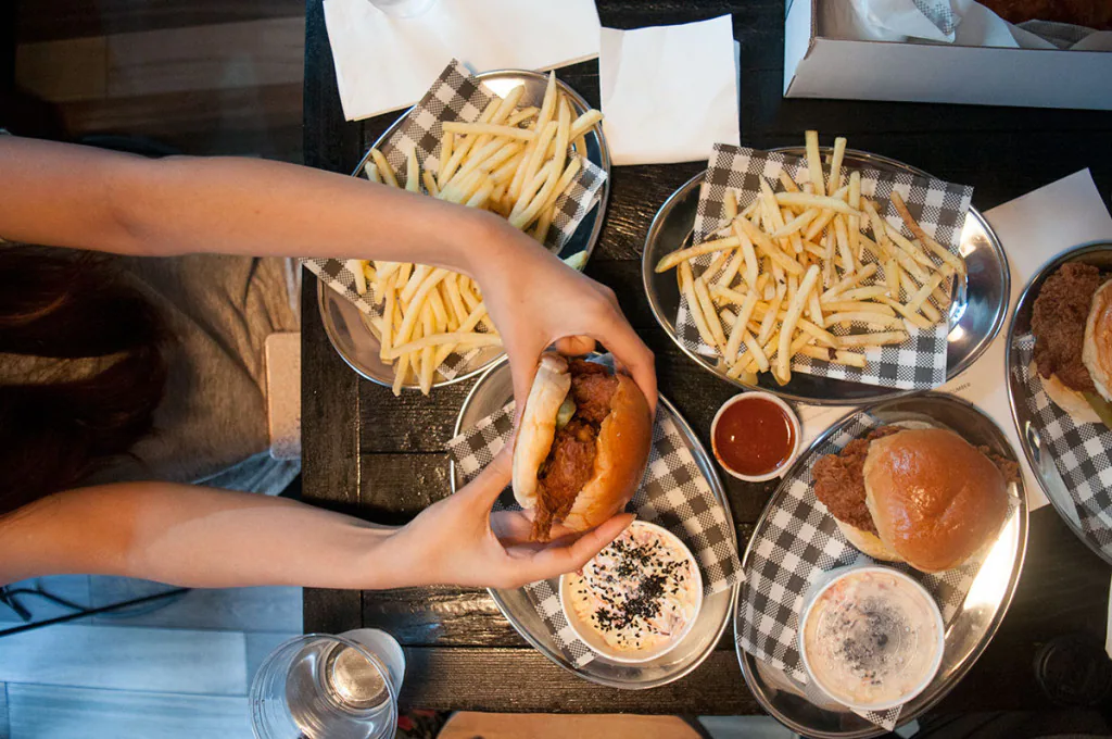 butter sydney sandwiches and fries