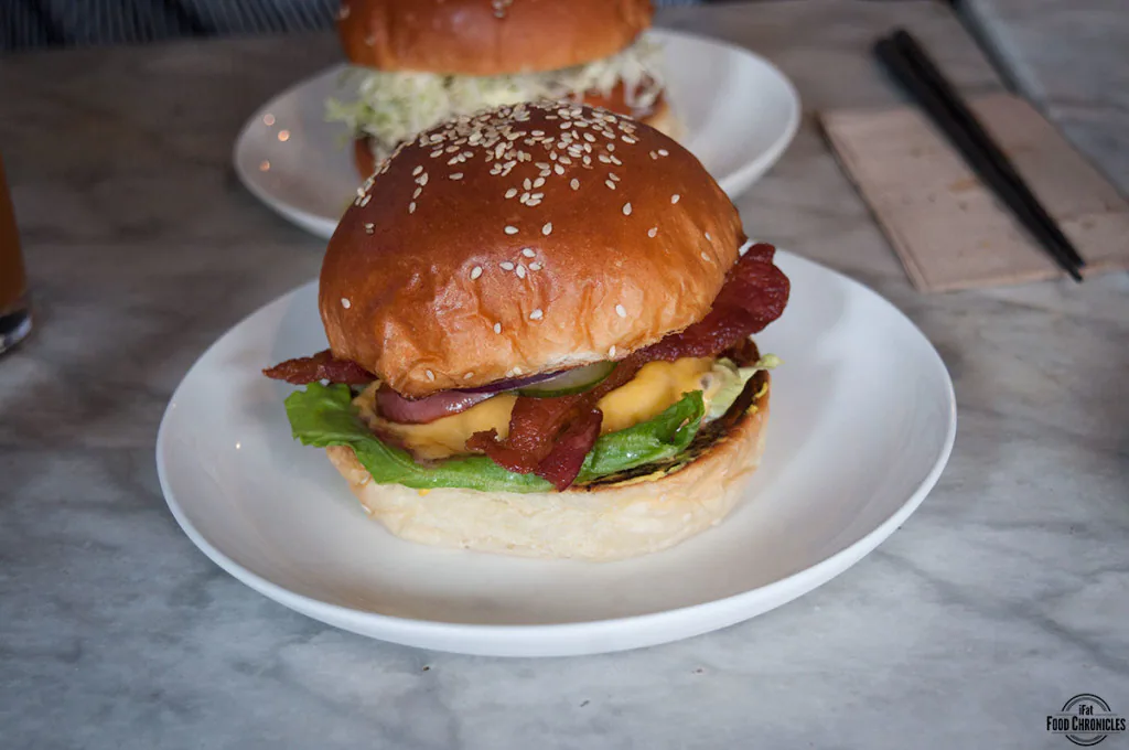 bar ume bacon and cheeseburger
