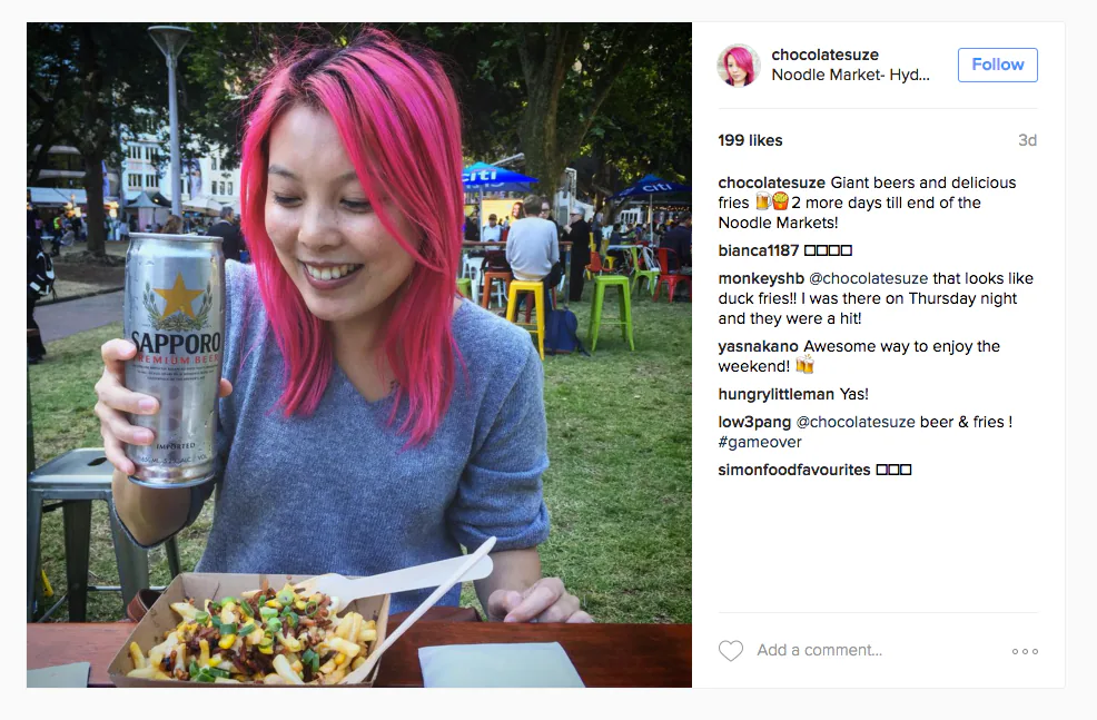 The lack of new posts has pushed Suze towards alcohol. Credit: Suze's Instagram