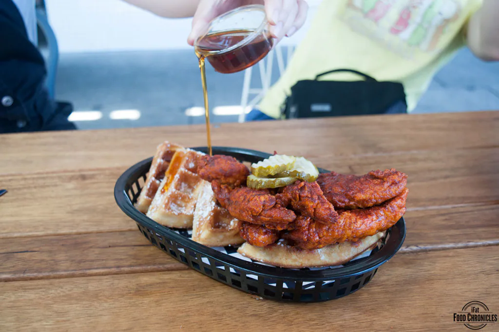 belles hot chicken chicken and waffles