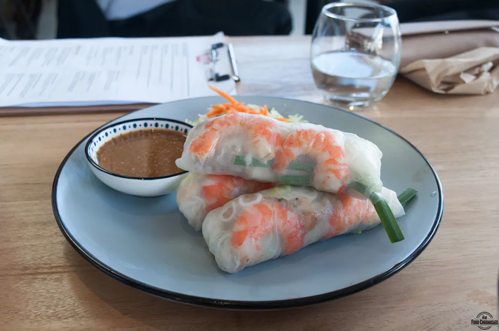 phomo prawn and pork summer rolls