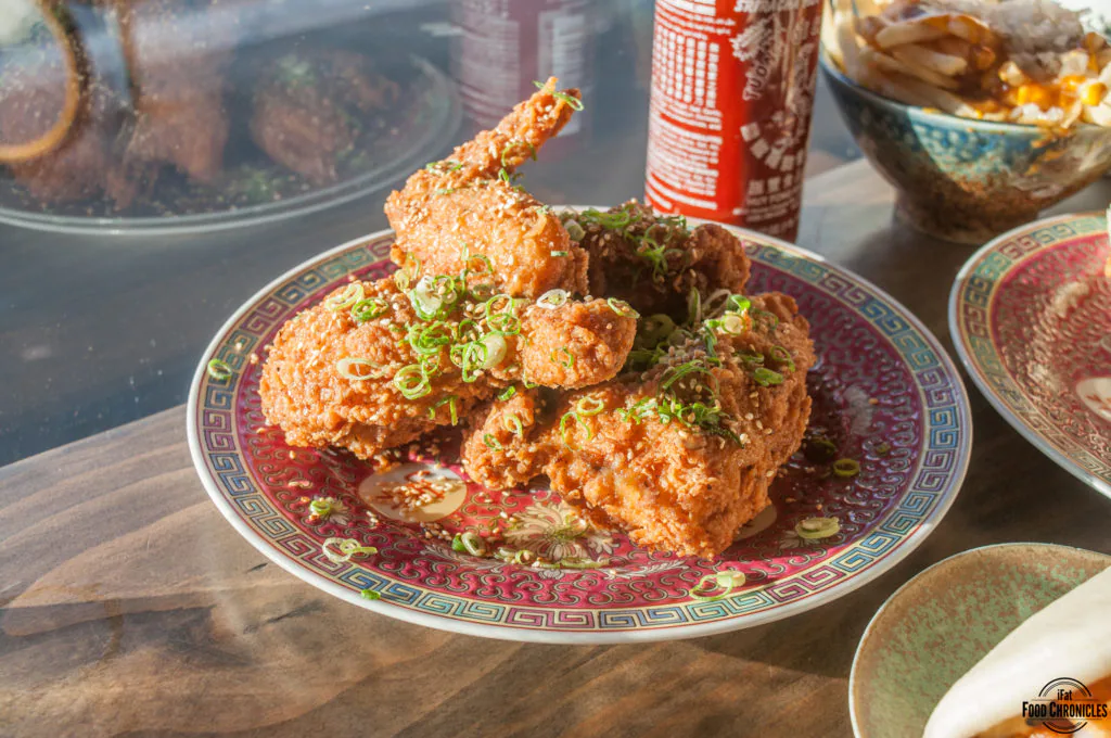 Special Belly Bao Chicken with sticky sauce