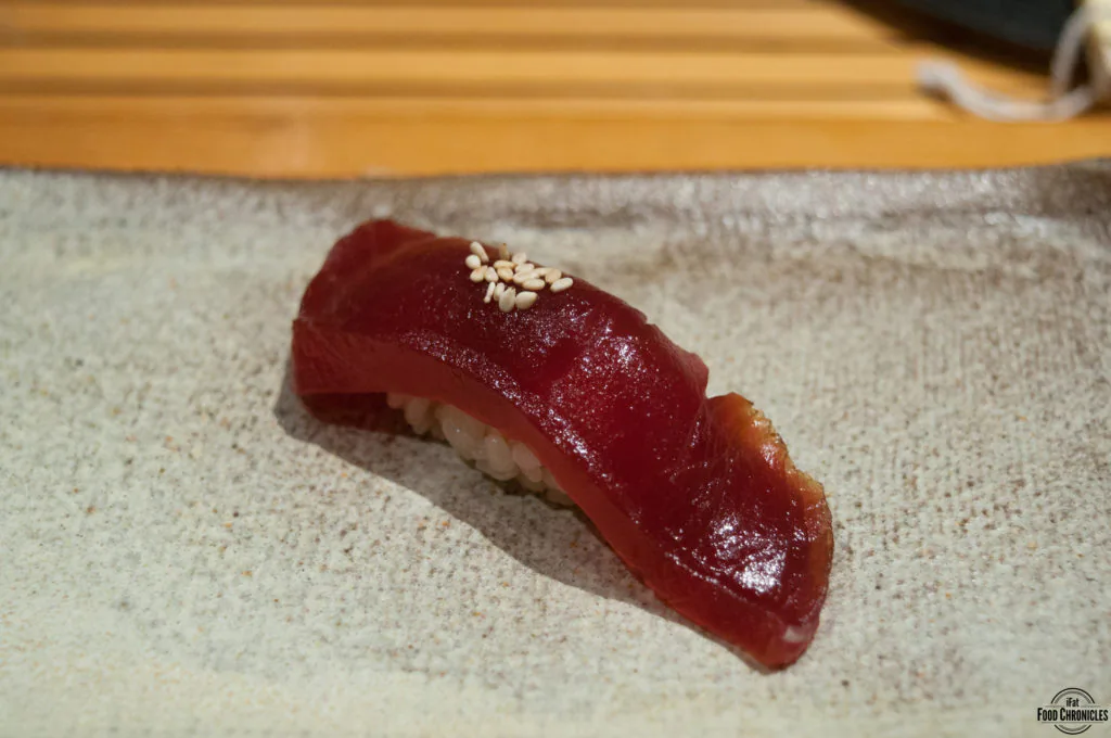 Bluefin tuna marinated in soy sauce