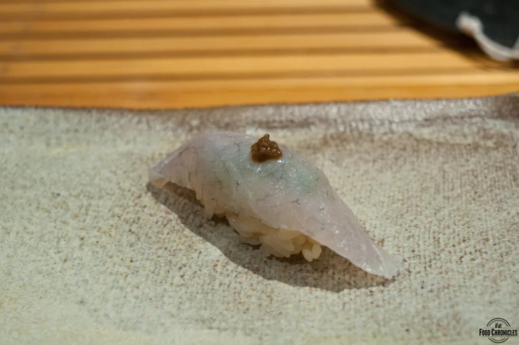 Flathead with pre-processed soy sauce