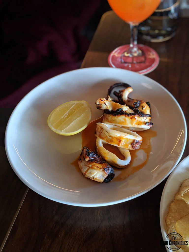 Calamari with chilli & ginger