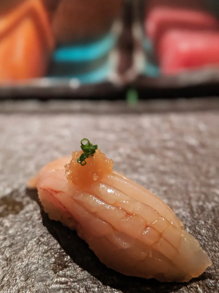 Alfonsino with radish ponzu
