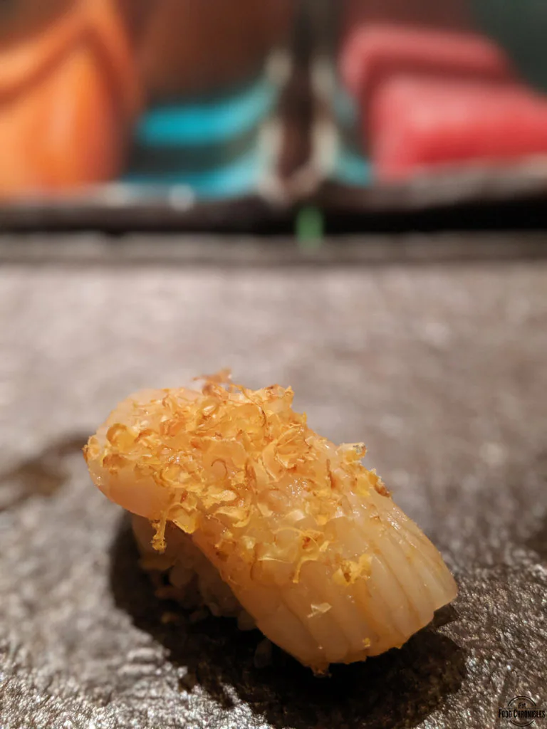 Hokkaido scallop with shaved uni