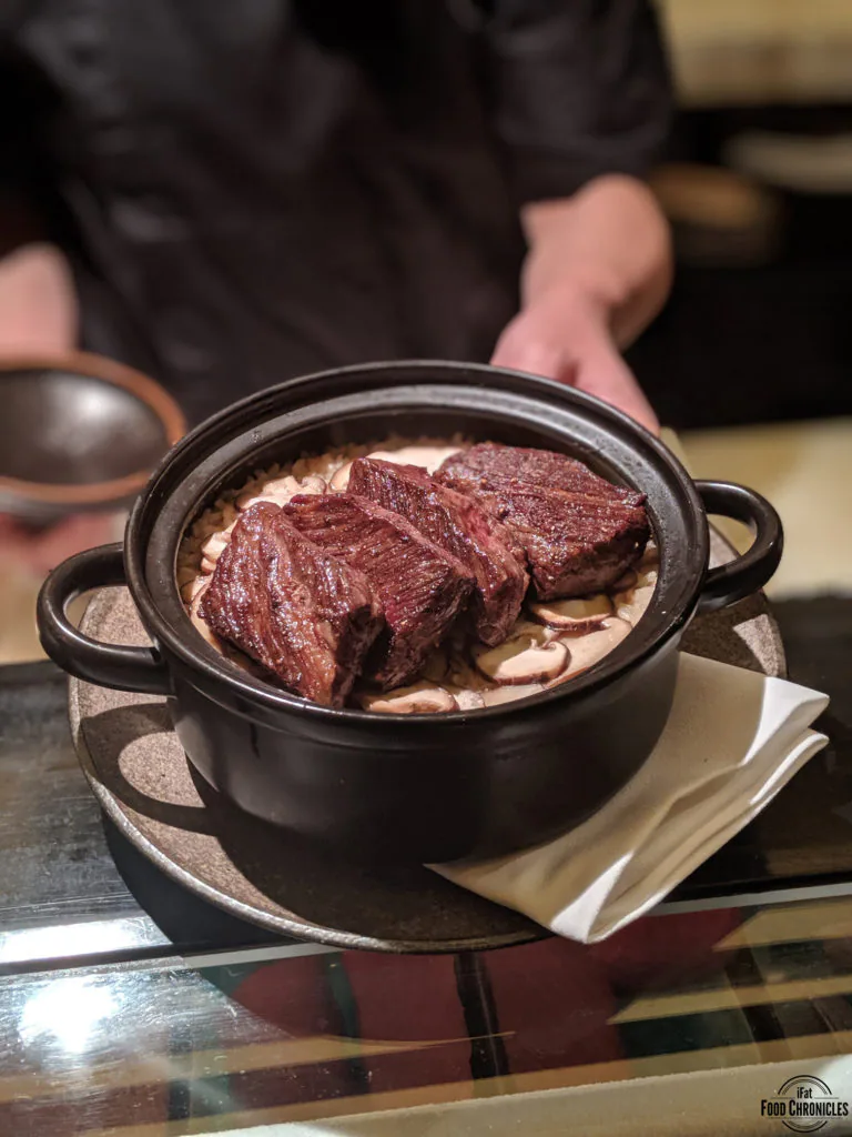 Pine mushroom and full blood wagyu rice