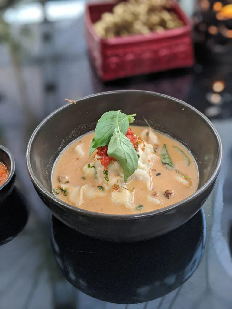 Pangsit lobster dumplings from Merah Putih