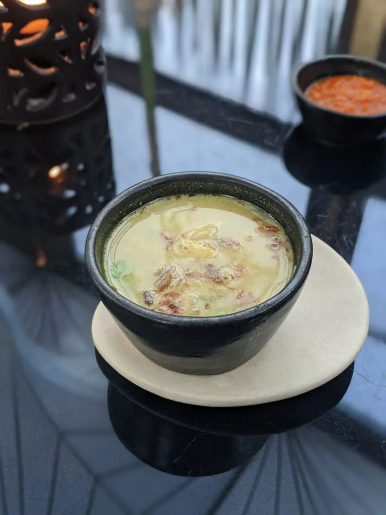 Complementary soto ayam from Merah Putih