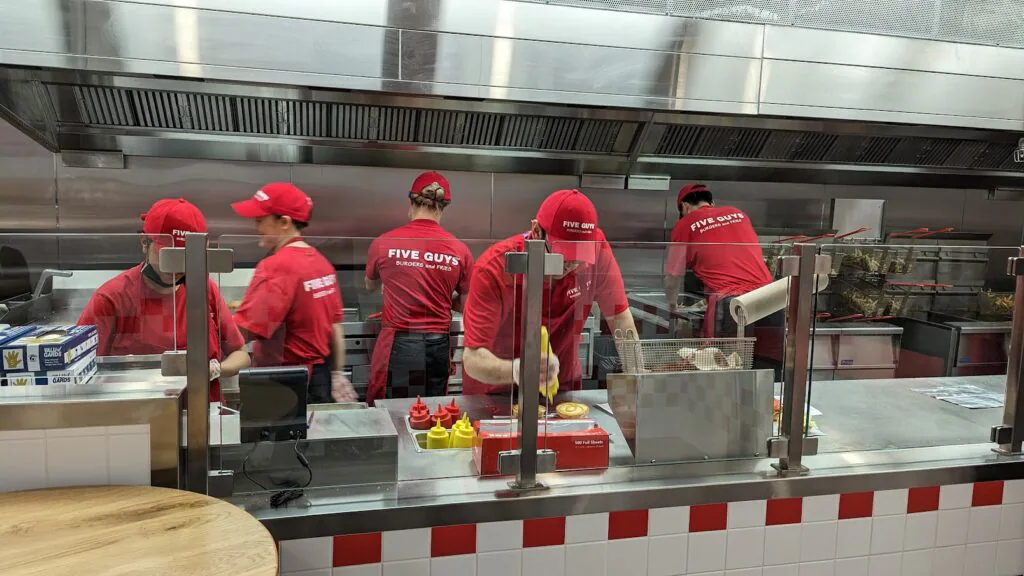 The team at work
