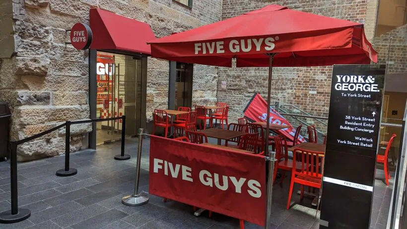 Five Guys, Sydney — five guys sydney entrance