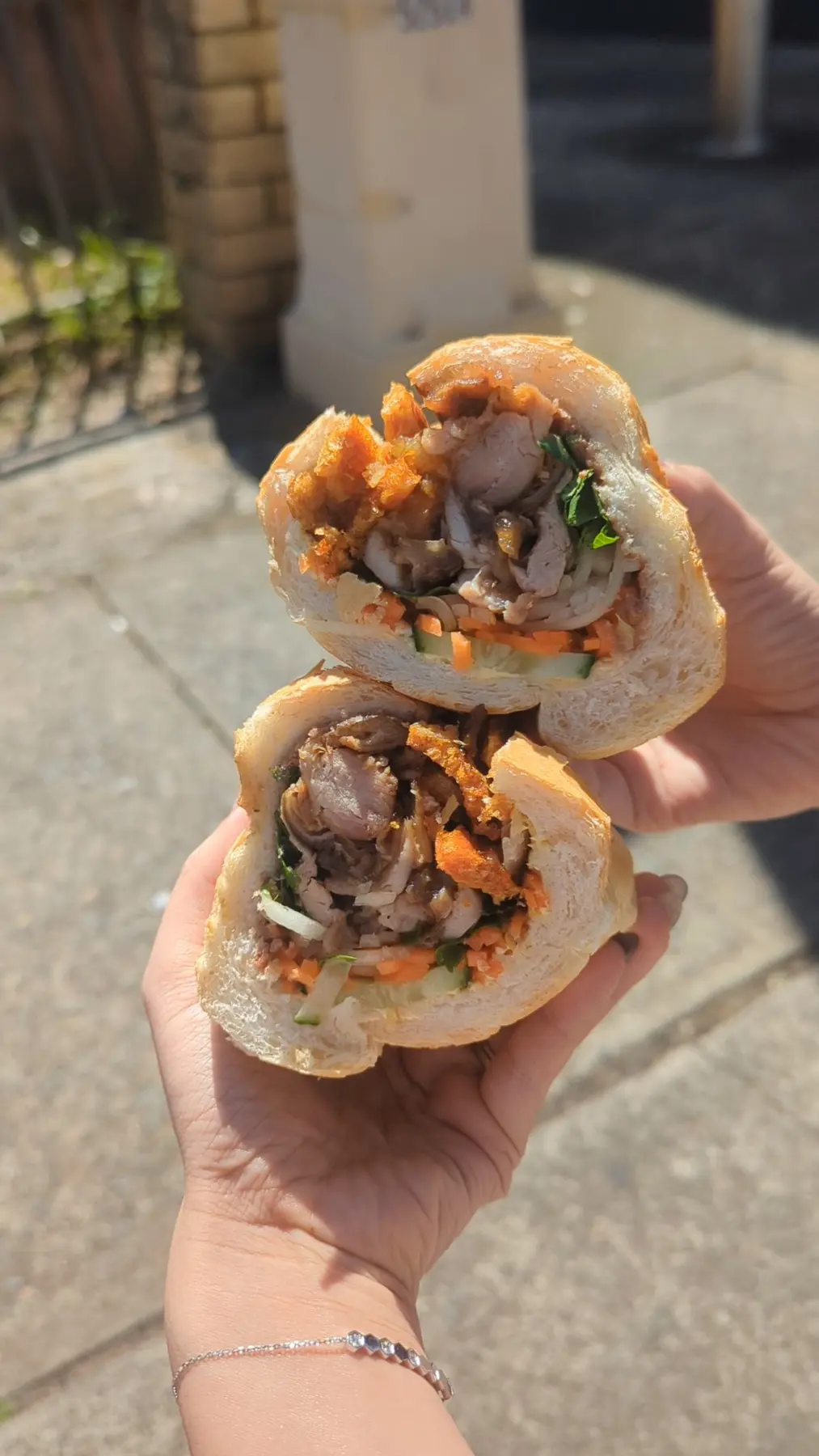 Honey chicken banh mi from Canley Vale Bakery