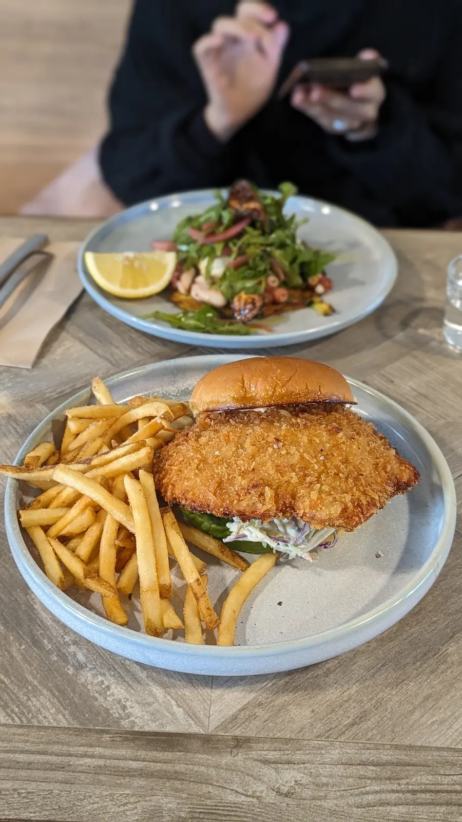 Mattina Concord West fried chicken burger