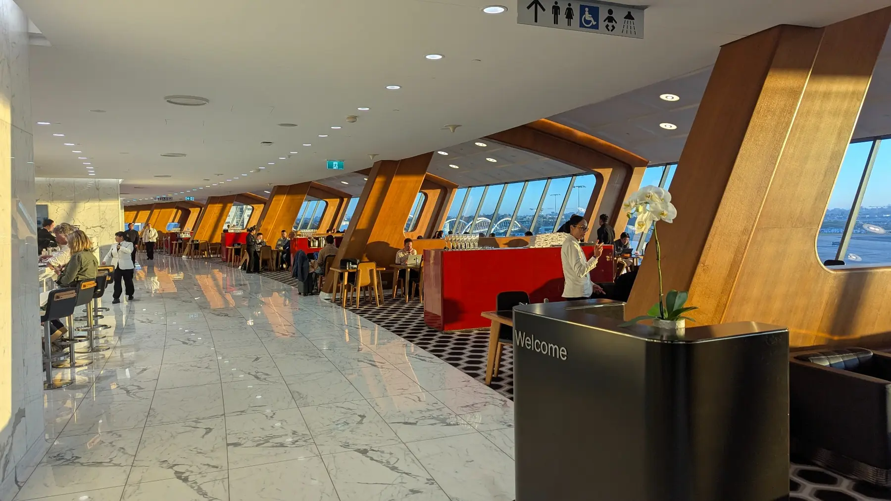 Qantas International First Lounge at Sydney Airport Terminal 1