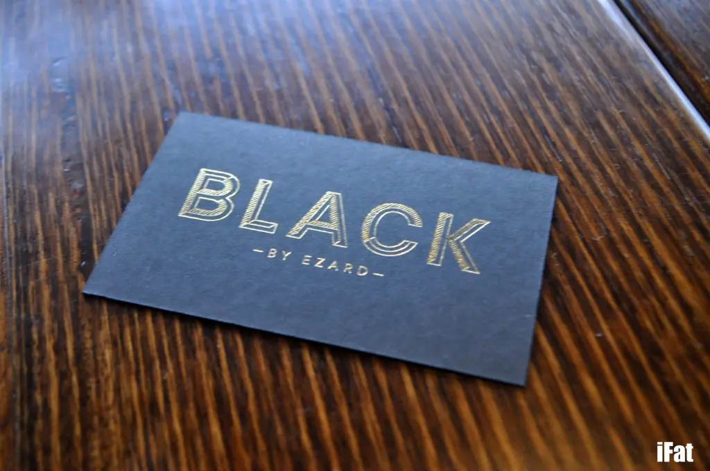 BLACK by Ezard, Pyrmont — food and venue photograph