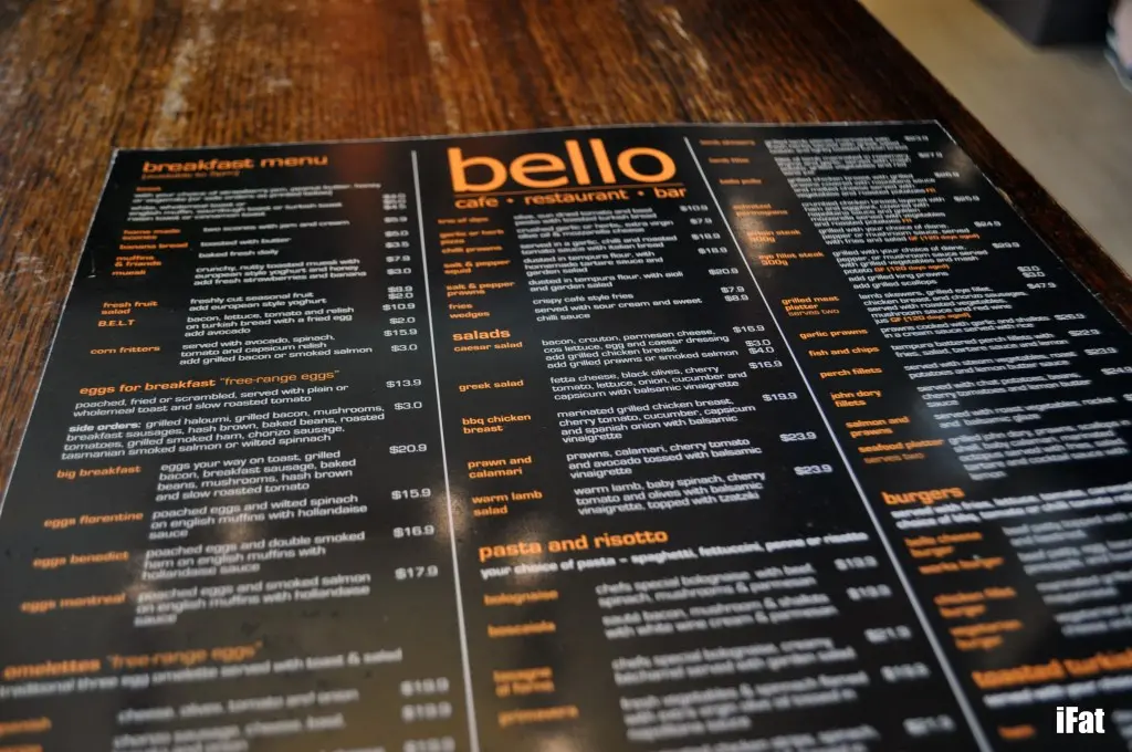 Cafe Bello in Burwood — featured food and venue photograph