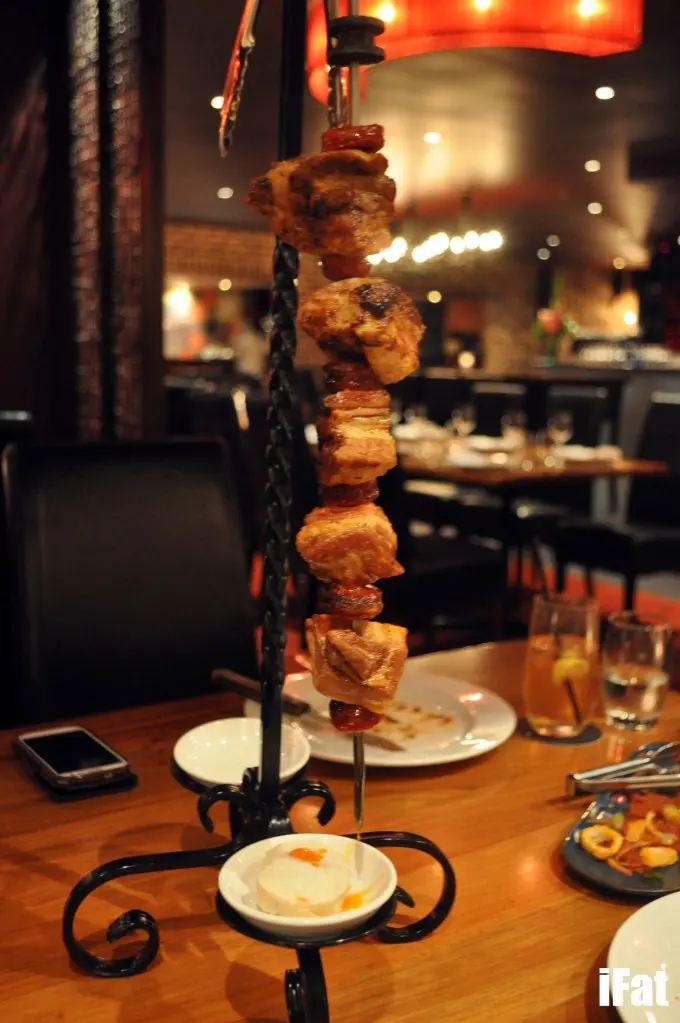 Pork Belly with Chorizo - Espetada Skewer