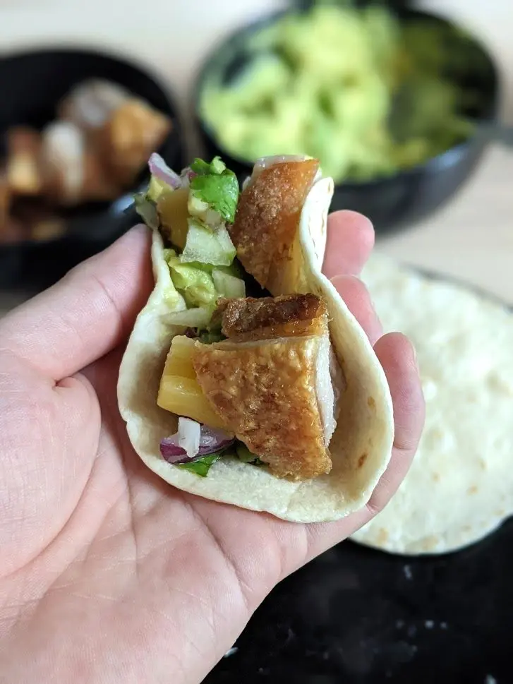 Central Pork taco from Imperfect Recipes Vol. Taco