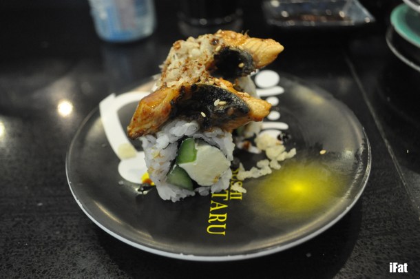 Eel with cream cheese