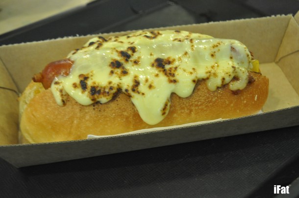 I know. I dropped the ball on this photo. If you look closely, you'll see some hot dog beneath all the cheese.