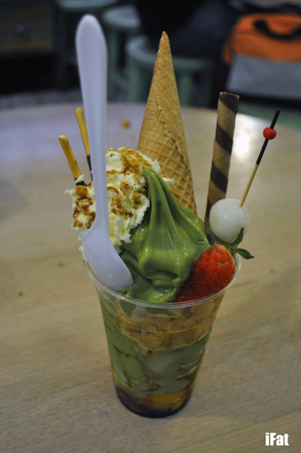 Green Tea Fruit Parfait