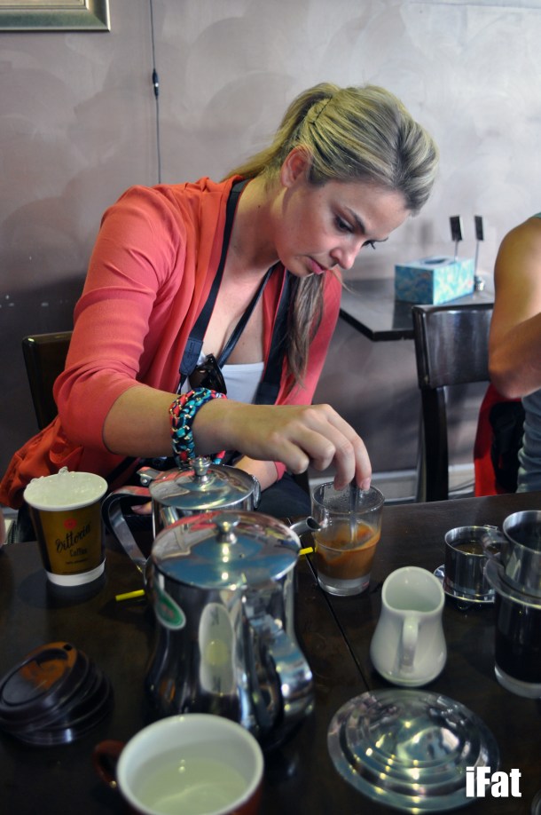 Kate showing a lot more finesse than I did.